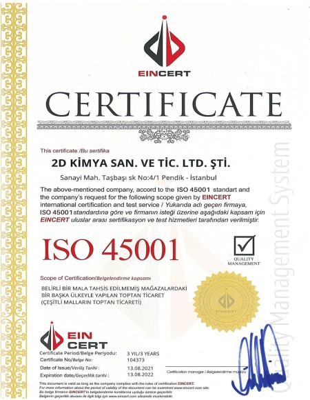 2D Kimya - Plastik Endüstrisi - Renklendiriciler ve Katkı Maddeleri